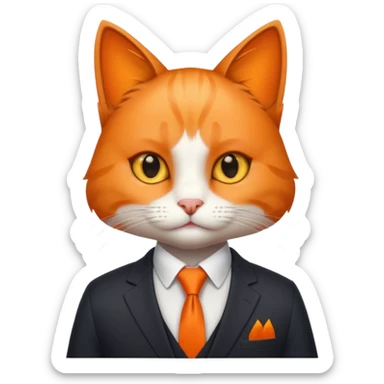 agent cat sticker