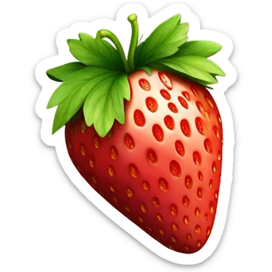 Strawberry sticker