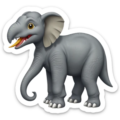 Utahraptor + Dog + Elephant = sticker