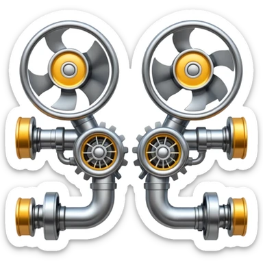 Twin turbos sticker