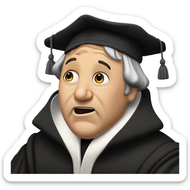 Martin Luther slapping his own face sticker