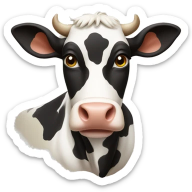 Cow sticker