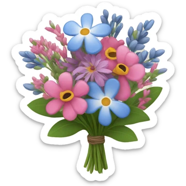 native flower bouquet  sticker