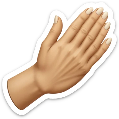 Jesus's praying hands with nail marks from crucifixion sticker