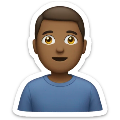 person woking on a pc sticker