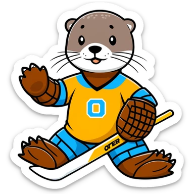 Dallas stars Otter goalie sticker
