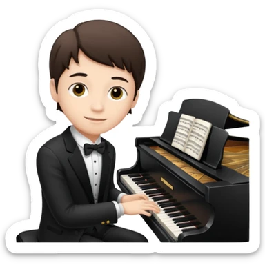 Luthier young pianist  sticker