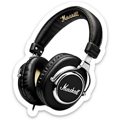  накладных наушников в стиле Marshall.

Узнаваемая форма чашек Marshall, аккуратные швы, мягкие амбушюры, прочное оголовье.
Логотип Marshall на чашках, выполненный в фирменном стиле.

 sticker