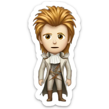 david bowie in labyrinth sticker