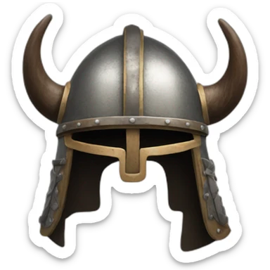 Viking-helmet-history sticker