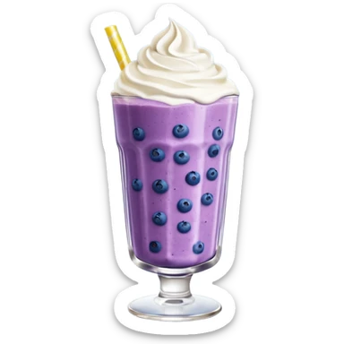 blueberry smoothie show sticker