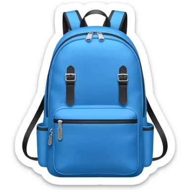 Mochila azul sticker