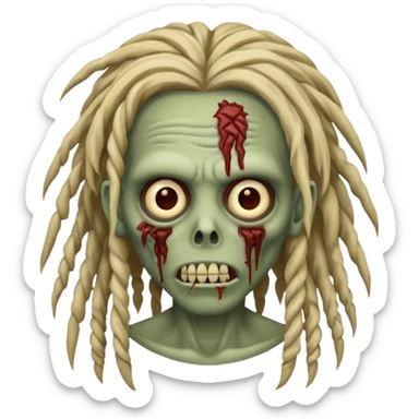Zombie dreadhead  sticker
