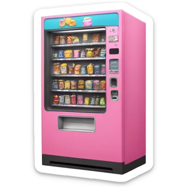 Pink vending machine  sticker