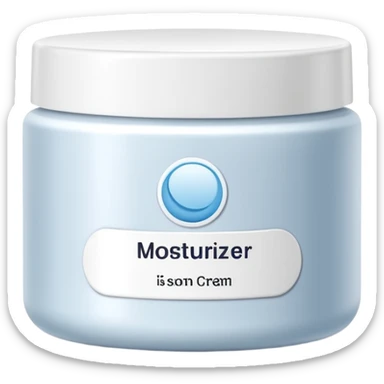 body moisturizer cream pot with label sticker
