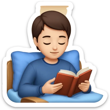 Bedtime reading  sticker