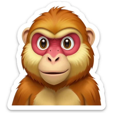 long nose proboscis monkey sticker