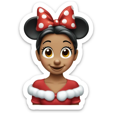 Christmas Minnie Mouse  sticker
