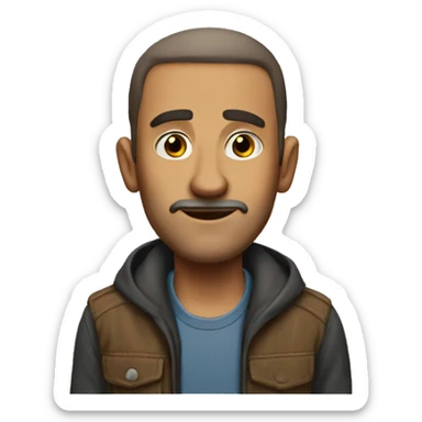 A tall Dude name clif  sticker