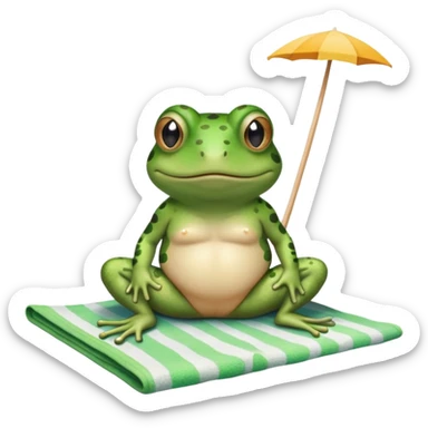 toad wearing a bathing suit sticker