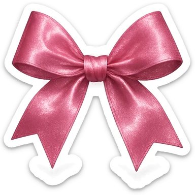 pink bow, glamorous and stylish sticker
