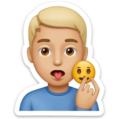 Emoji sucking dih sticker