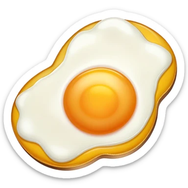 fried egg white only sticker