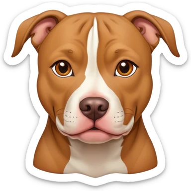Pit bull with tan fur sticker
