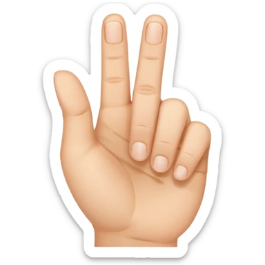yvl hand sign with the thumb, the index finger and middle finger was ride up sticker