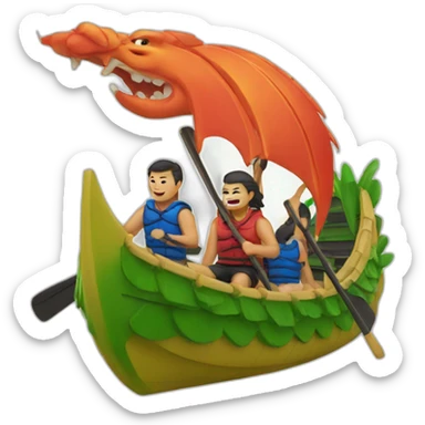 Dragon boat sticker