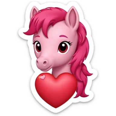 pony in love sticker