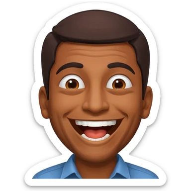 a guy from kerala laughing sticker