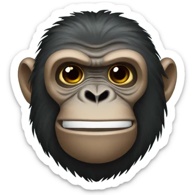 Ape with mask on sticker