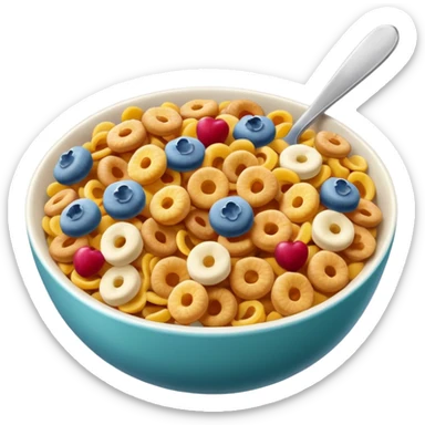 Cereal 5-Color Flavour sticker