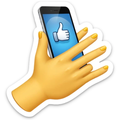 Una mano con 3 dedos sticker