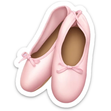 Pale pink ballet shoes sticker