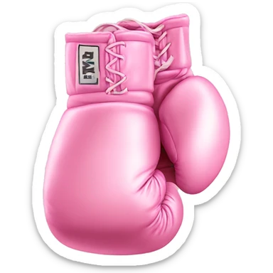 Light pink boxing glove  sticker