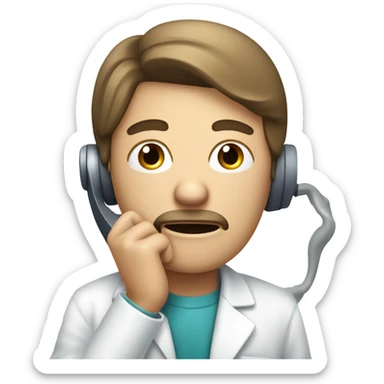 Call the dentist sticker