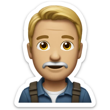 Un homme qui rit fort  sticker