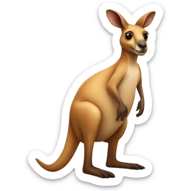 kangaroo animal sticker