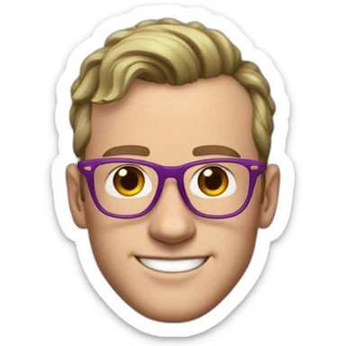 Jonathan Toews wearing glasses and rainbow clothes sticker