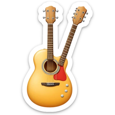 Egg with a guitar sticker