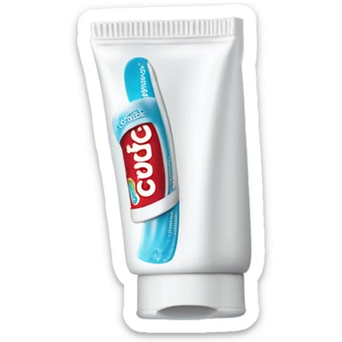 toothpaste with brand name COLGATE written on the tube clearly sticker