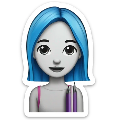 coloring with a felt-tip pen sticker