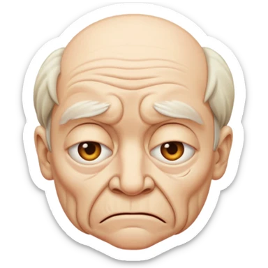 disgusting face  sticker