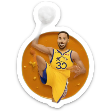 Curry who shoot in 3 points sticker