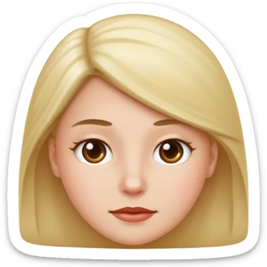 portrait of a person inspired by the reference image, neutral expression, simple background, apple emoji style sticker
