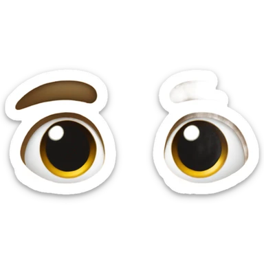 Sad annoyed face sticker