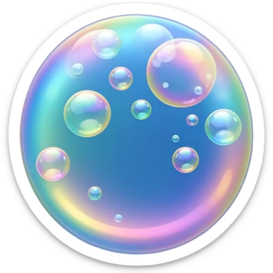 y2k dreamy soap bubbles sticker