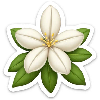 dry indian jasmine without leaf in emoji format sticker